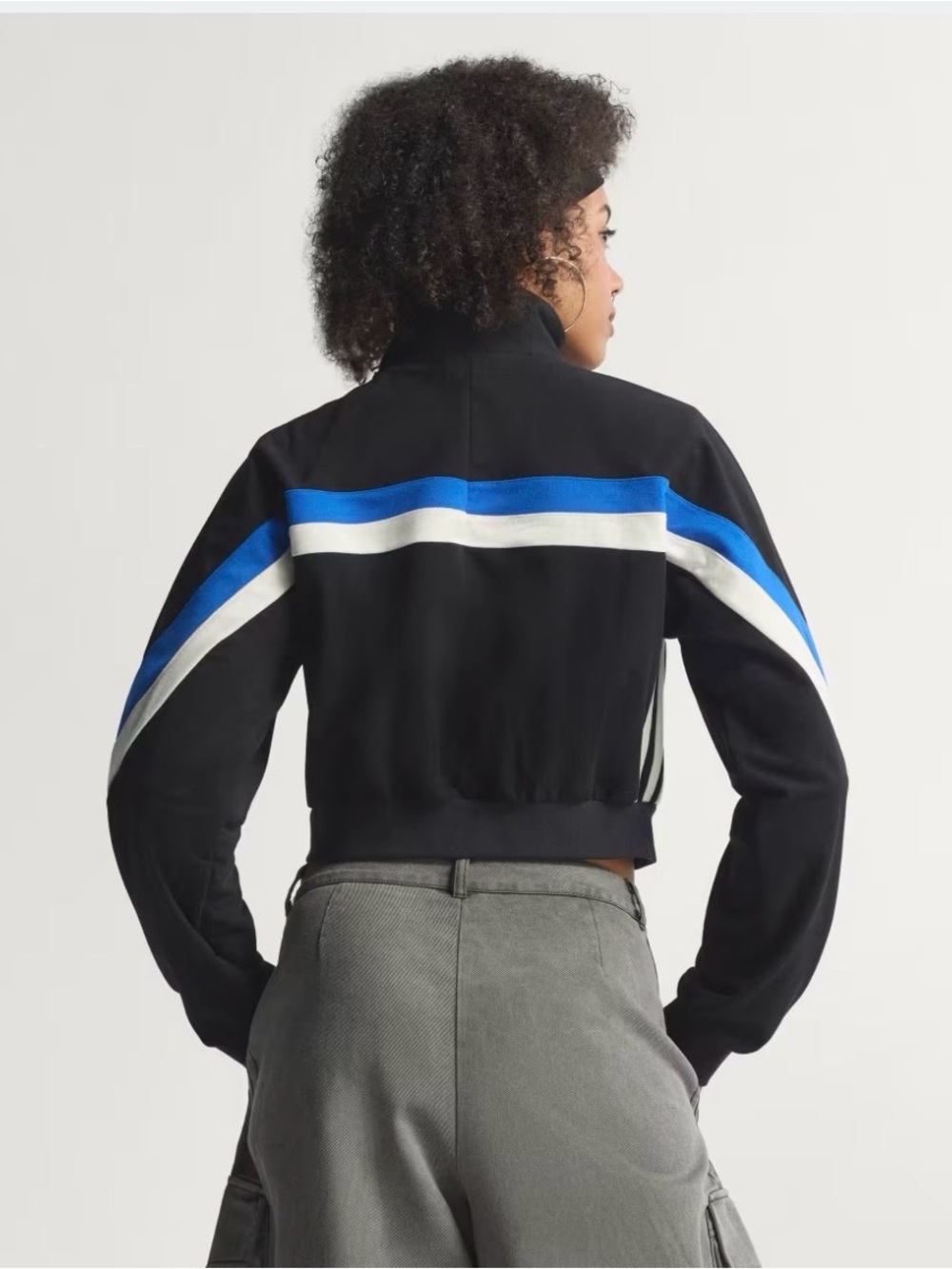 adidas Originals Blocking Track Top Black Blue White Size XSmall EUC - JY2389 - Picture 3 of 10